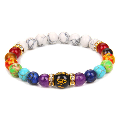 Pulsera de Chakras con Piedra Volcánica Natural para Yoga y Energía - Image 11