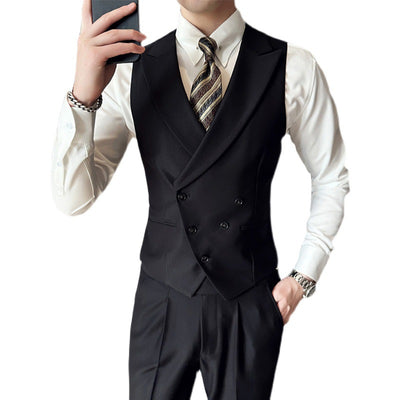 Traje Completo Milano Negro - Saco, Chaleco y Pantalón - Image 6
