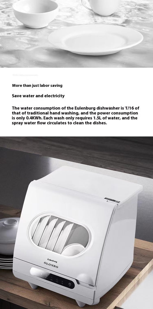 Lavavajillas de Escritorio Compacto con Desinfección Automática e Instalación Libre - Image 19