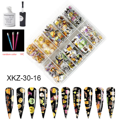 Set de 12 Láminas Decorativas para Uñas - Transferencias Nail Art - Image 70