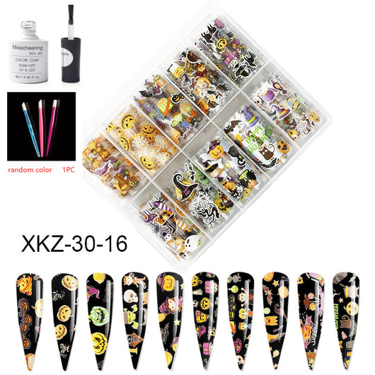Set de 12 Láminas Decorativas para Uñas - Transferencias Nail Art - Image 70