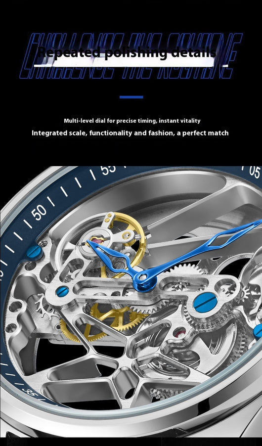 Reloj Mecánico Automático de Cristal Doble - Image 16