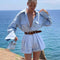 Conjunto de Lino y Algodón: Blusa Suelta de Manga Larga + Short de Cintura Alta