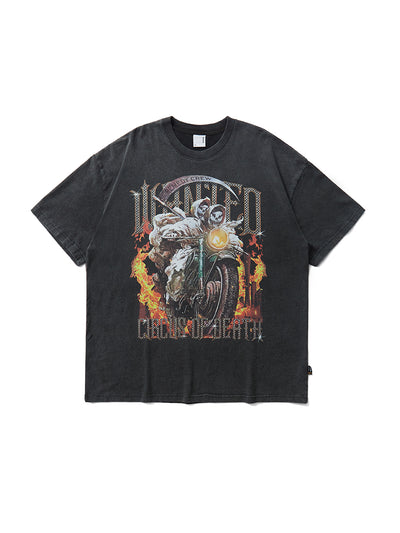 Camiseta Suelta de Manga Corta con Cuello Redondo - Estilo Personalidad Soul Chariot - Image 5