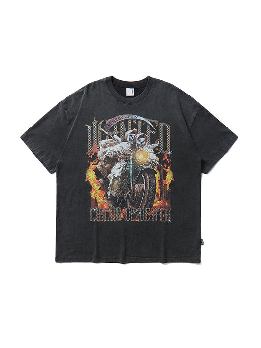 Camiseta Suelta de Manga Corta con Cuello Redondo - Estilo Personalidad Soul Chariot - Image 5