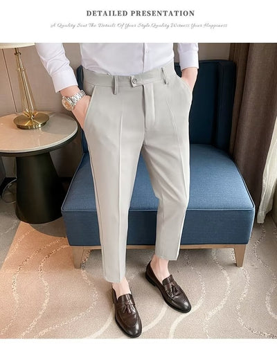 Pantalones de Vestir Casual Rectos para Hombre - Image 16