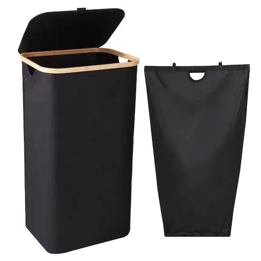 Canasta Plegable para Ropa Sucia con Tapa y Protección Antipolvo - Image 38