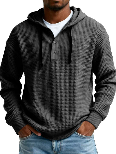 Suéter Hoodie Entallado con Cierre Medio para Hombre - Image 12