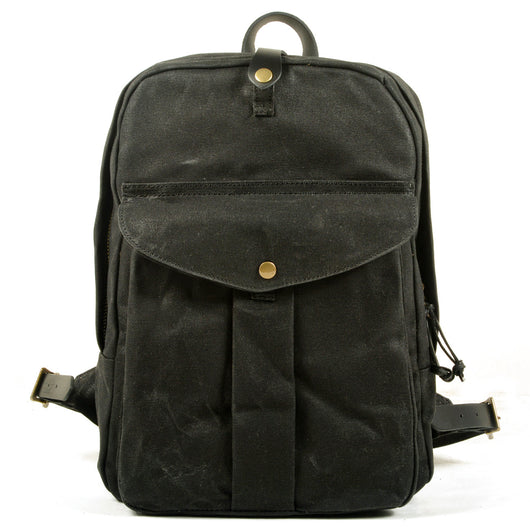 Mochila de Lona Retro con Gran Capacidad para Aventuras al Aire Libre - Image 7