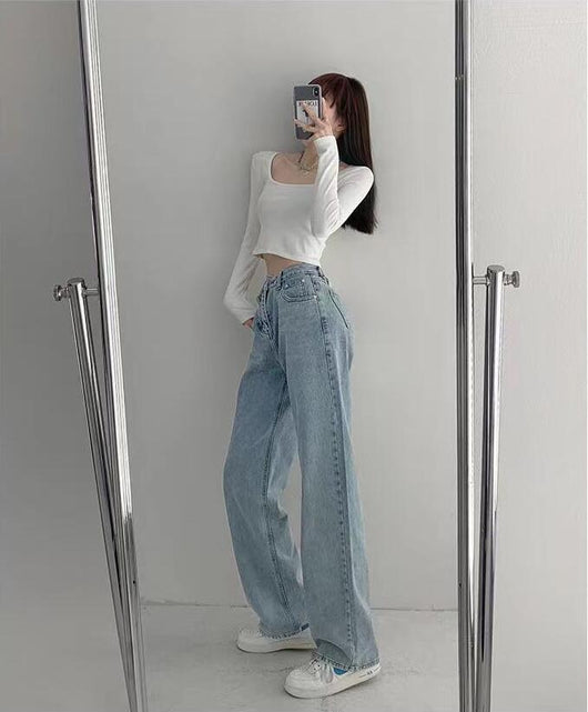 Jeans Cintura Alta Windy - Silueta Recta y Estilizadora