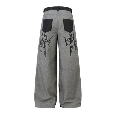 Pantalones Vaqueros Anchos Estilo Americano para Hombre - Image 2