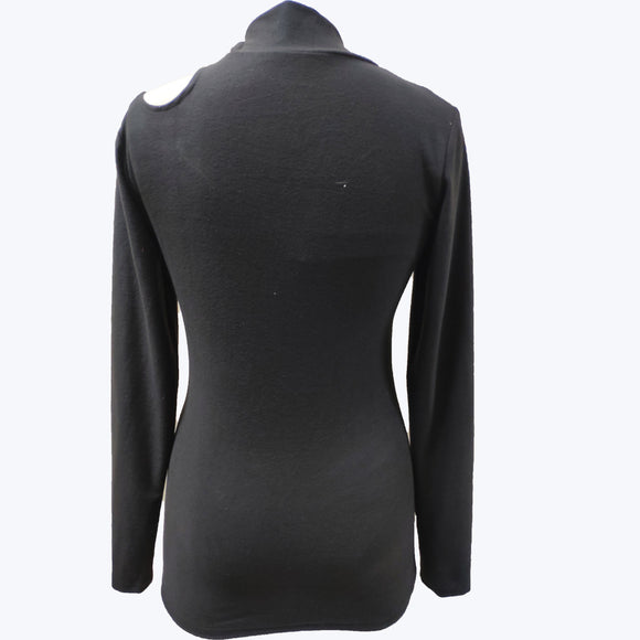 Blusa Sexy Ajustada con Diseño de Corazón Calado y Encaje Delgado