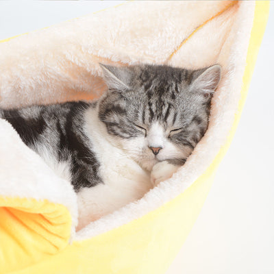 Cama Redonda para Mascotas Desmontable y Lavable - Diseño Banana Versátil - Image 4