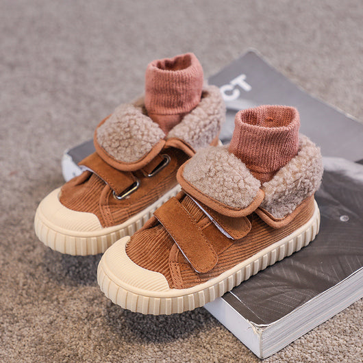 Zapatos Infantiles de Algodón y Lana de Cordero - Calidez y Comodidad - Image 4
