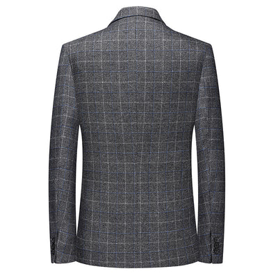 Blazer Cuadros Casual Elegante de Solapa Simple - Image 2