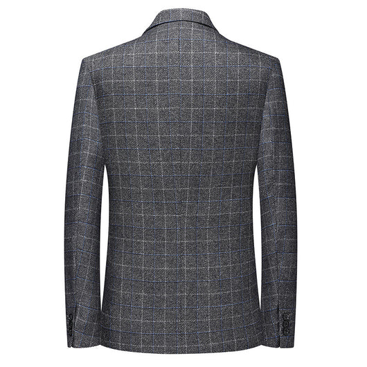 Blazer Cuadros Casual Elegante de Solapa Simple - Image 2