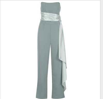 Jumpsuit Palazzo Mujer Cuello V - Diseño Rejuvenecedor Tendencia Net