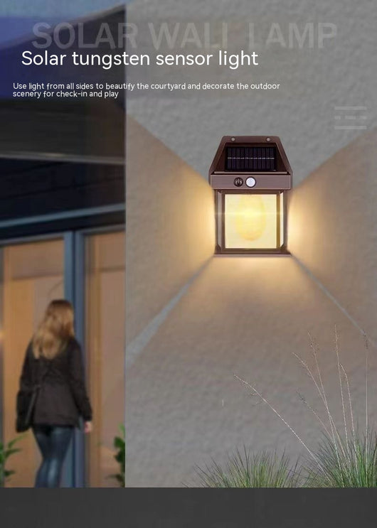 Lámpara Solar de Pared para Jardín con Sensor de Movimiento - Resistente al Agua - Image 14