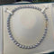 8-9MM Baroque Plateado Azul Gray Aurora Sea Pearls Necklace Baroque 8to9MM Dorado Buckle