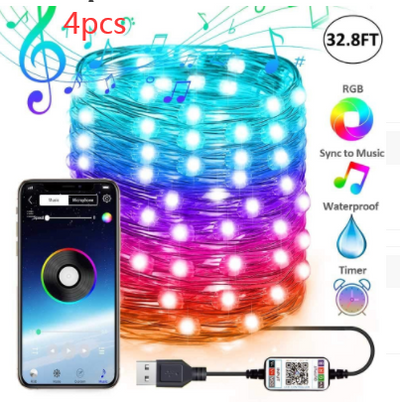 Luces LED Personalizadas para Árbol de Navidad - Cadena de Luces Decorativas - Image 10