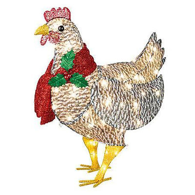 Gallina Navideña con Bufanda - Decoración Festiva - Image 4