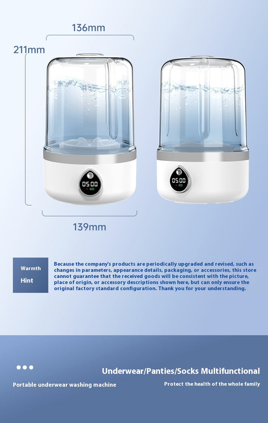 Lavadora Portátil Automática Mini con Carga USB - Image 17