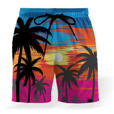 Pantalones Cortos de Playa con Estampado de Coco y Cintura Elástica Ajustable - Image 2