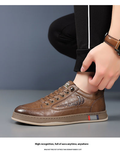 Zapatos de Cuero Casual Transpirables para Hombre - Diseño Versátil - Image 7
