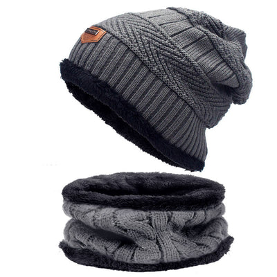 Conjunto de Gorro y Bufanda de Terciopelo Grueso para Hombre y Mujer - Image 34