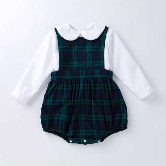 Conjunto de Pijama Escalador a Cuadros para Bebé - Image 9
