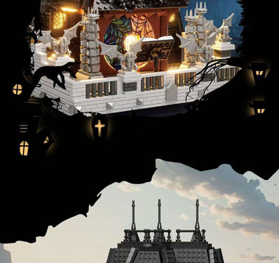 Casa Negra Miércoles Negro - Juego de Construcción Modular con Bloques y Almacenamiento - Image 7