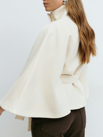 Abrigo Gabardina Cuello Alto Mujer - Diseño Minimalista - Image 21