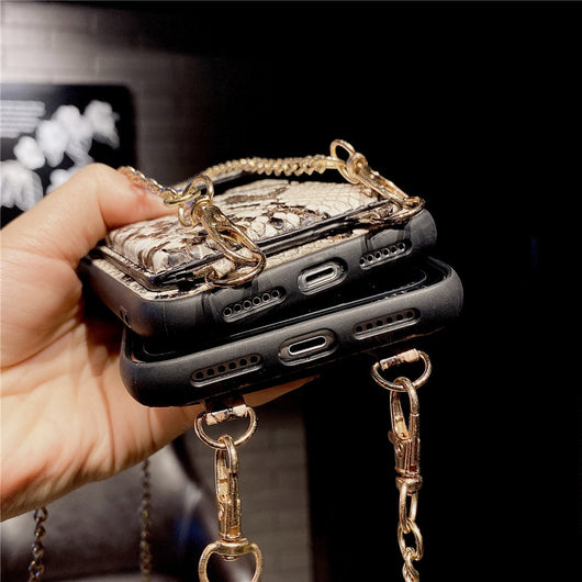 Funda Protectora para Teléfono con Patrón Piel de Serpiente y Compartimentos para Tarjetas - Image 8
