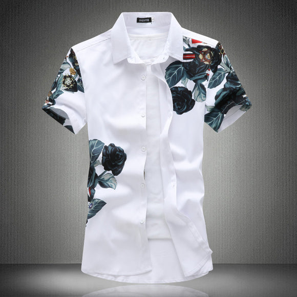 Camisas Estampadas a Cuadros para Hombre - Diseño Juvenil Moderno