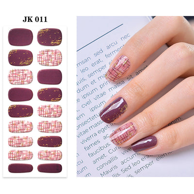 Pegatinas de Uñas UV Gel Semi-curadas Impermeables - Pure Desire Wind Wear - Image 15