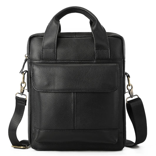 Maletín Vertical Retro para Hombre - Bolsa de Negocios Clásica - Image 4