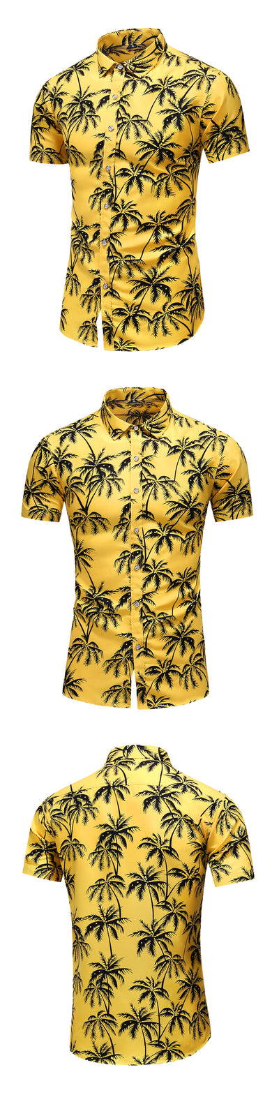 Camisa Estampada Slim Fit de Manga Corta para Hombre - Image 9