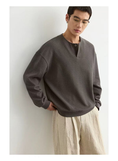 Sudadera Cuello Redondo Ligera para Hombre Talla Grande - Image 23