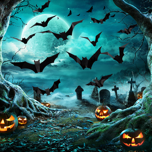 Pegatinas Murales 3D de Murciélagos y Arañas para Halloween - Set de 12 Piezas - Image 15
