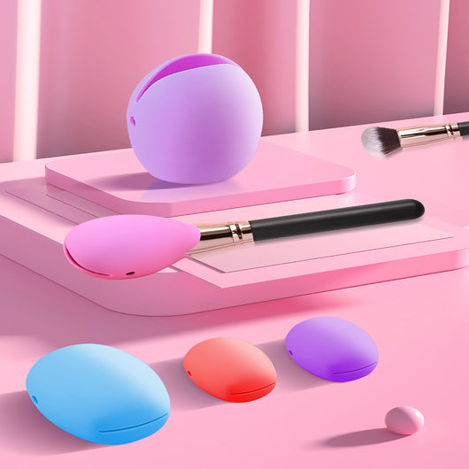 Funda Protectora de Silicona Antipolvo para Brochas de Maquillaje
