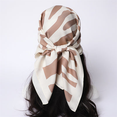 Chal Hijab Protector Solar con Bloques de Color Floral - Image 39