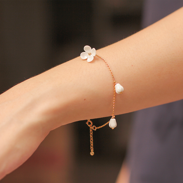 Pulsera de Porcelana Fina Estilo Retro para Mujer