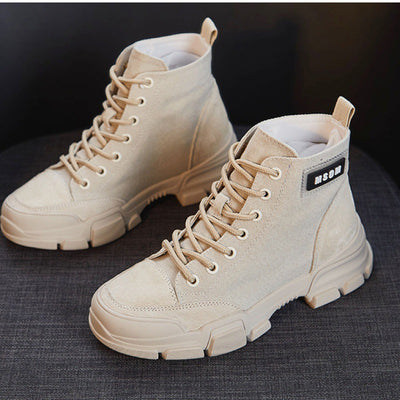 Botas Canvas Altas Versátiles para Estudiantes - Estilo Desértico - Image 10