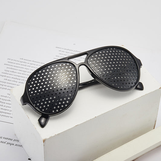 Gafas de Sol Retro con Decoración Pinhole - Estilo Vintage