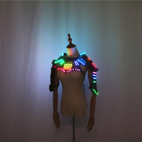 Chaleco Luminoso de Cuero PU con LED Integrado