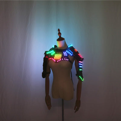 Chaleco Luminoso de Cuero PU con LED Integrado