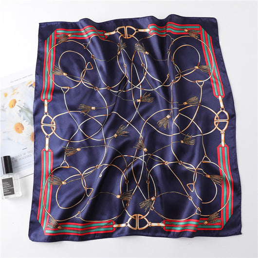 Pañuelo Retro Cuadrado Pequeño de Cachemira para Mujer - Image 35