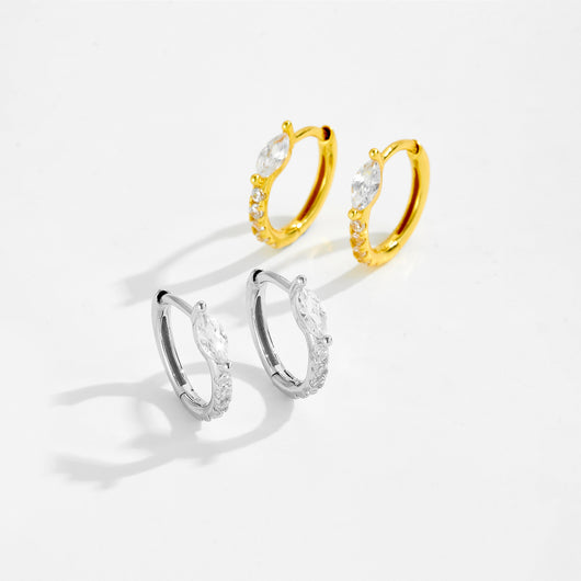Aretes Estrella de Cinco Puntas en Plata 925 con Circón - Image 4