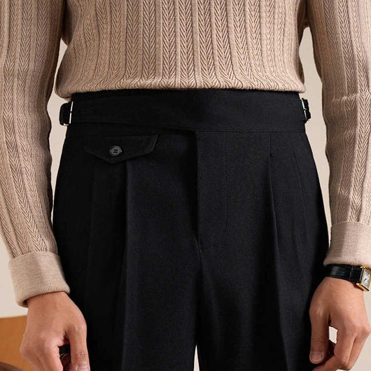Pantalón de Vestir Clásico con Doble Pliegue - Corte Recto y Cómodo - Image 14