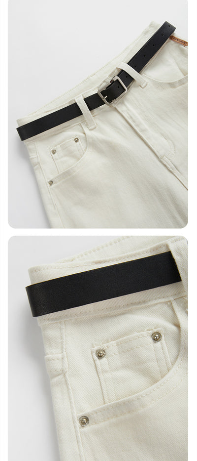 Jeans Rectos de Cintura Alta Holgados para Mujer - Image 14